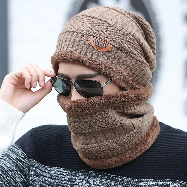 2pc. Fleece-Style Ski Cap and Scarf