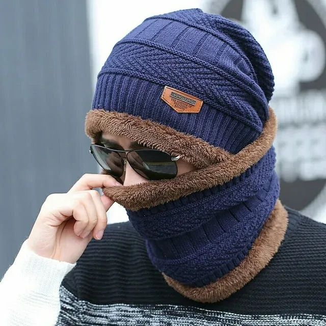 2pc. Fleece-Style Ski Cap and Scarf