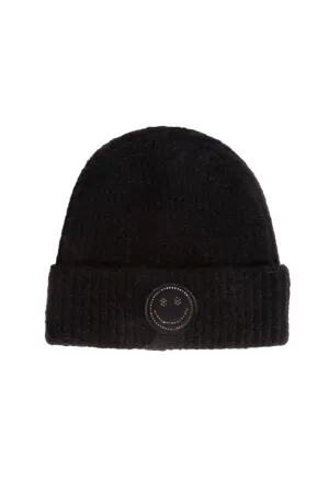 ABB53 - Stone Smiley Patch Beanie