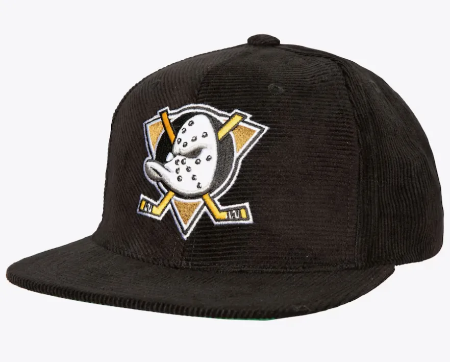 Anaheim Ducks All Directions Corduroy Snapback Hat