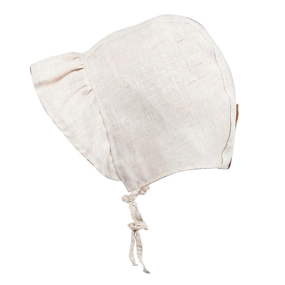 Bedhead Heritage Reversible Ruffle Bonnet Hat-Freya/Flax M