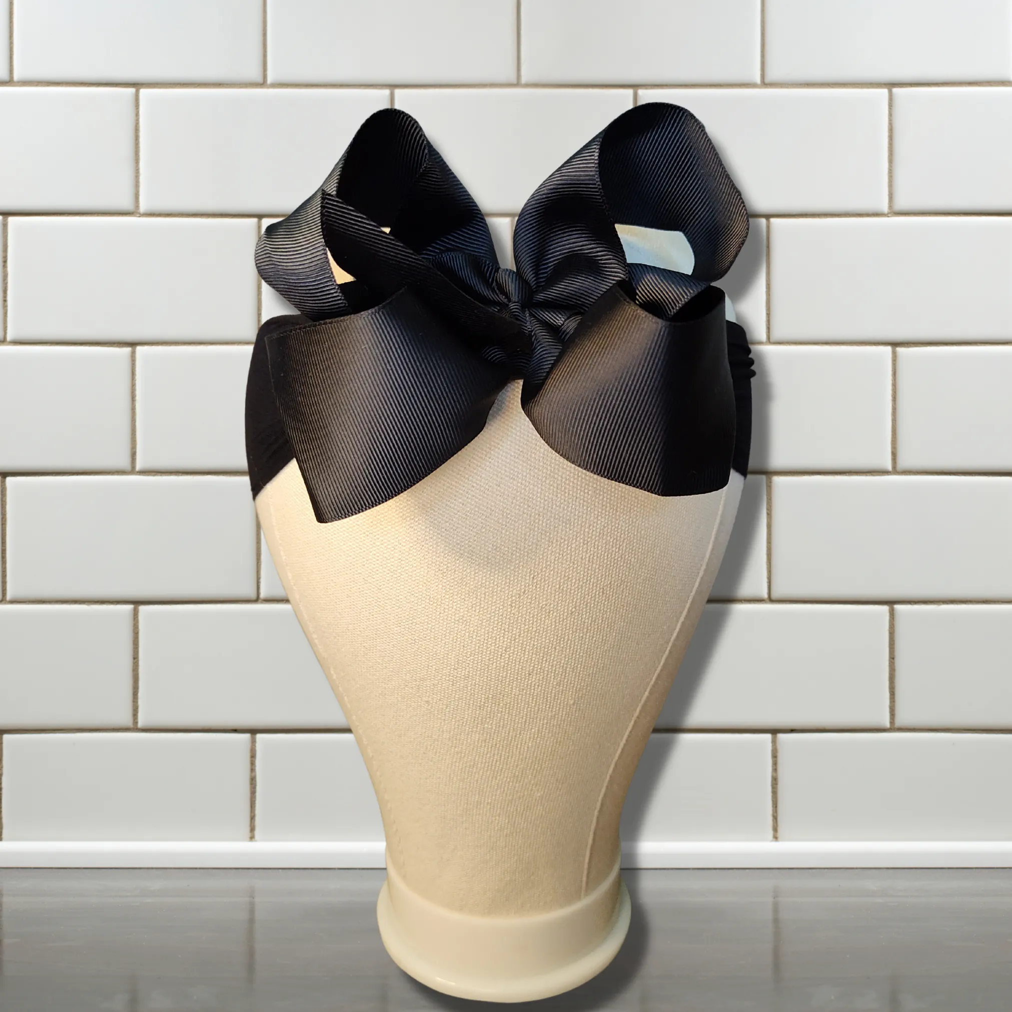 Black Turban Bow Headband