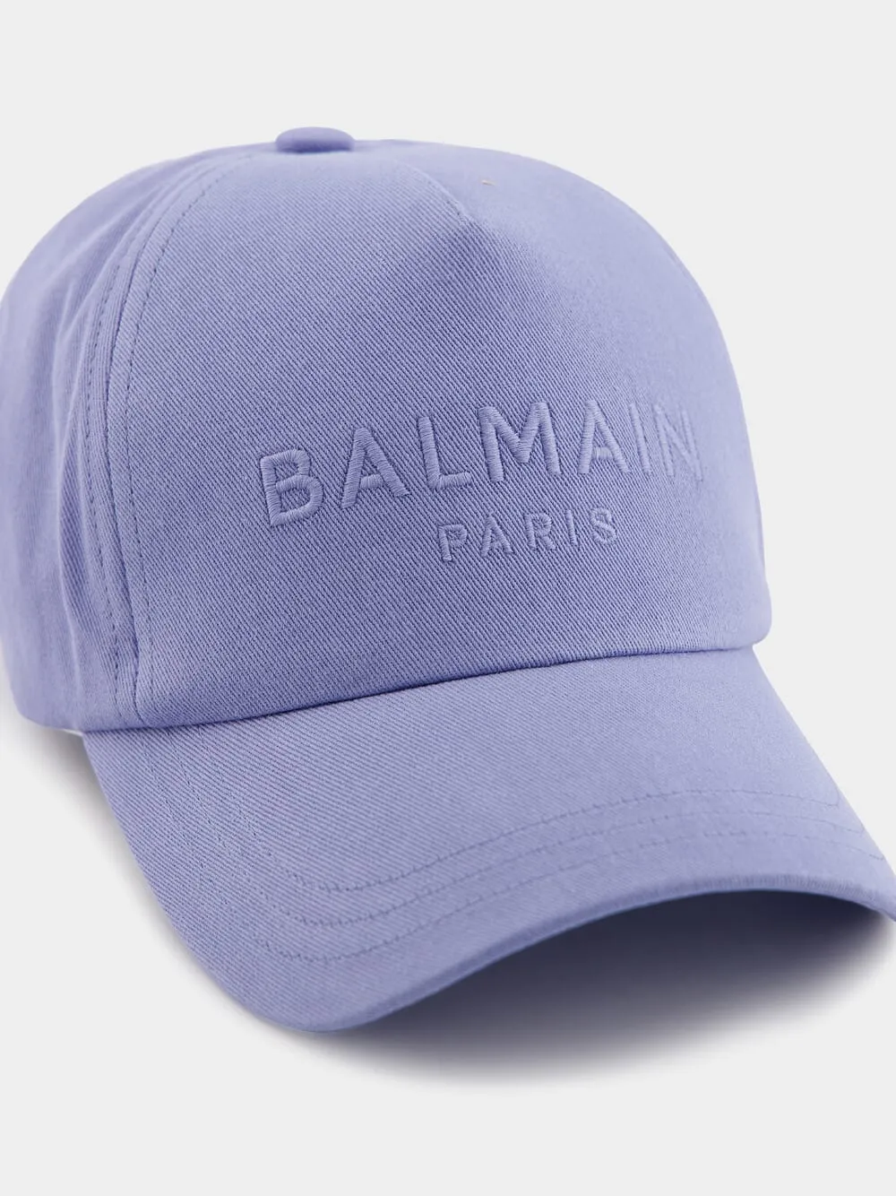 Blue Cotton Logo Embroidery Cap