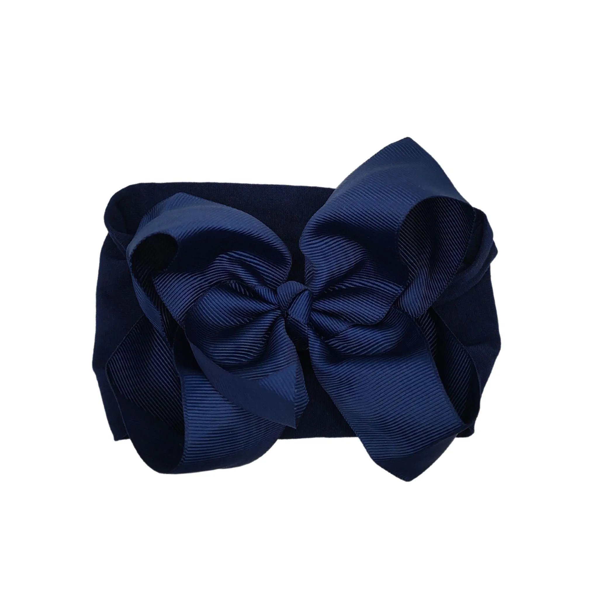 Blue Turban Bow Headband