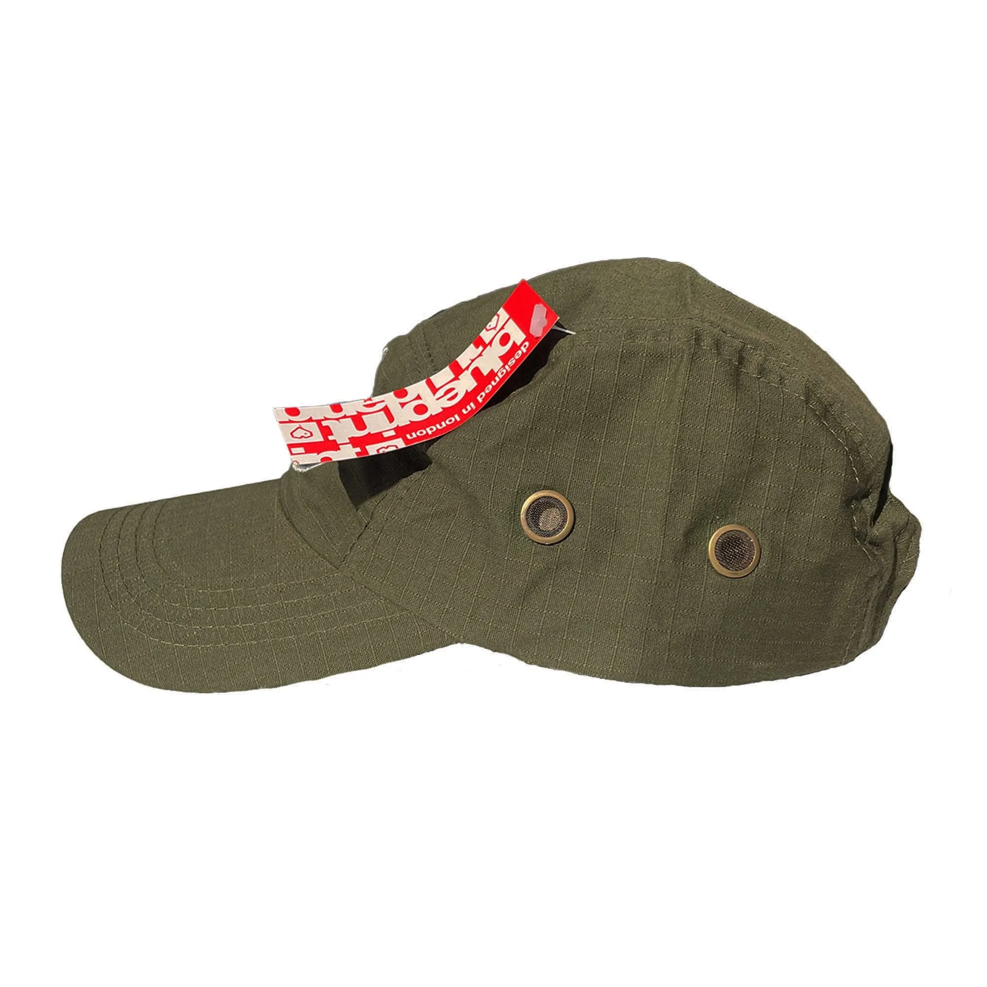 Blueprint 'Red Logo' 5-Panel Cap (Army Green) VINTAGE 00s