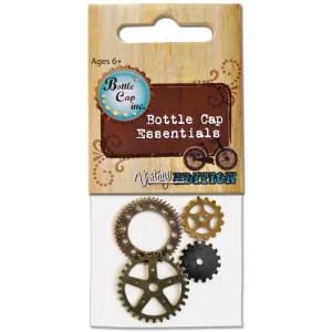 Bottle Cap 4GEAR Vintage Collection Gears 4/Pkg-