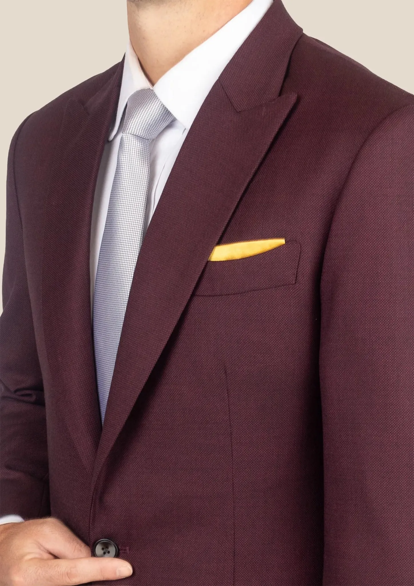Bowery Deep Burgundy Birdseye Jacket