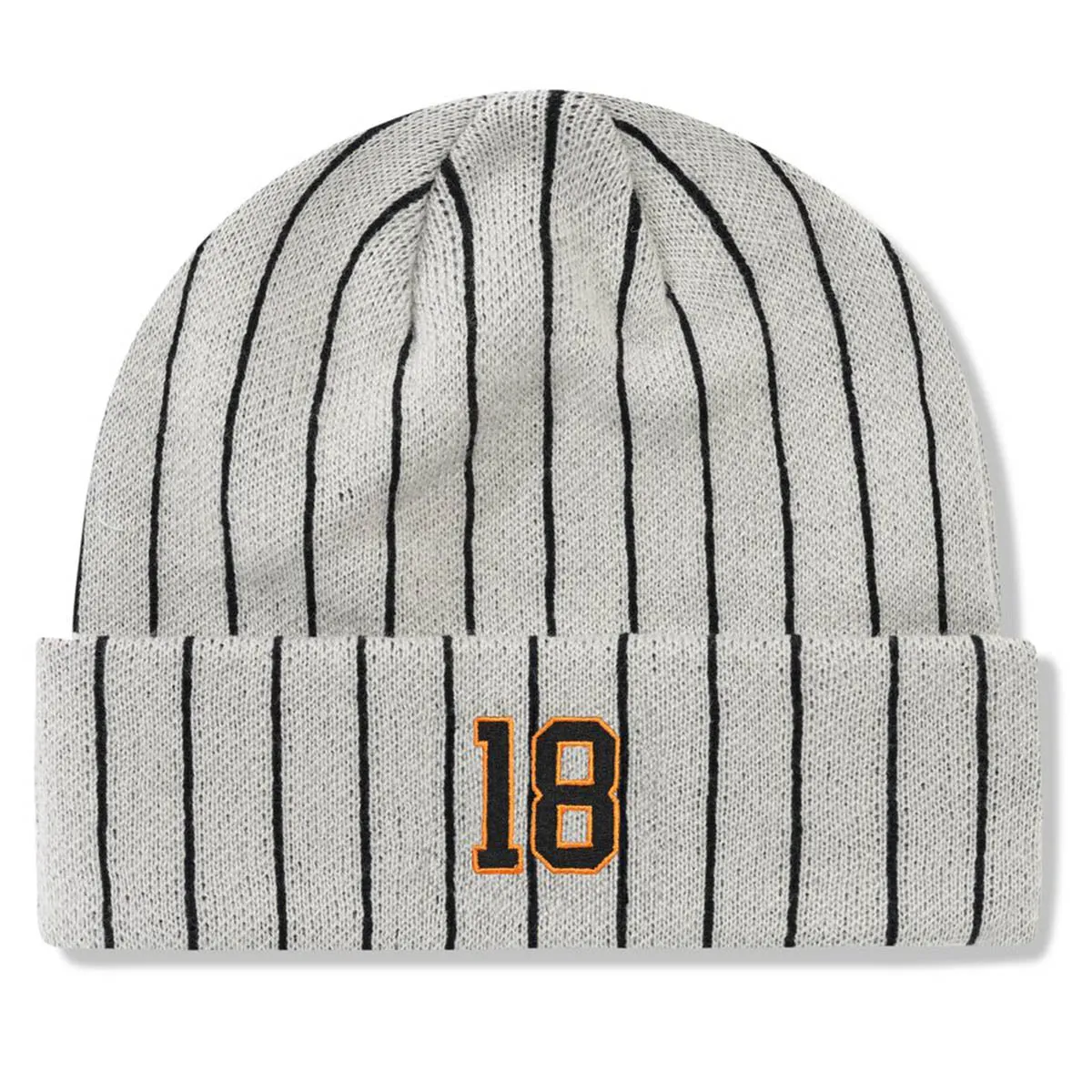 Cash Only - Pinstripe Beanie Light Grey