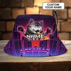 Catzilla-Custom Bucket Hat - Loop - T2k-189