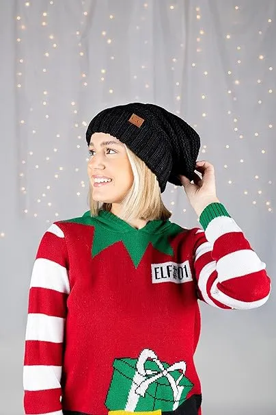 Chenille Oversized Slouchy Beanie by Funky Junque