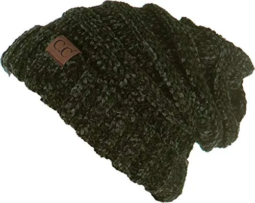 Chenille Oversized Slouchy Beanie by Funky Junque