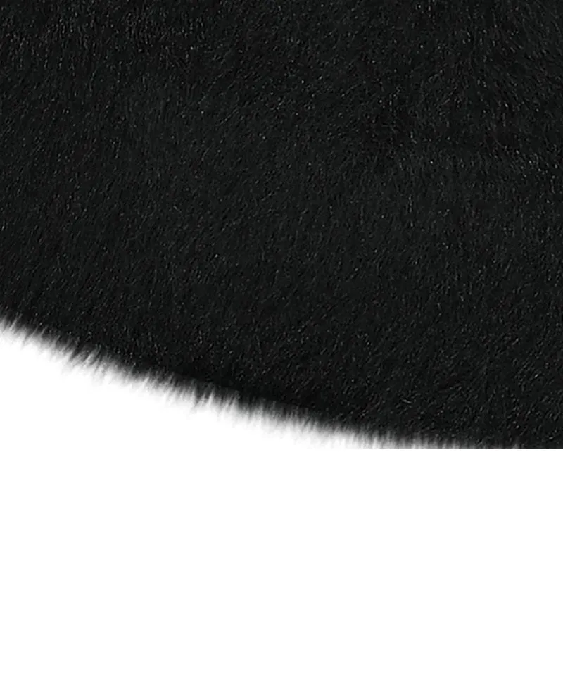 CHUCUCHU Angora Bucket Hat - Black