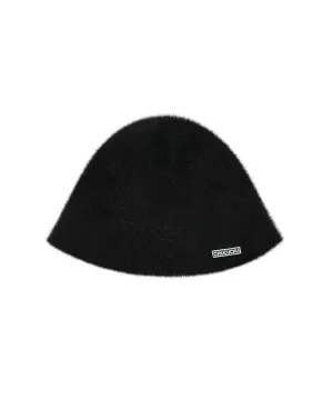 CHUCUCHU Angora Bucket Hat - Black