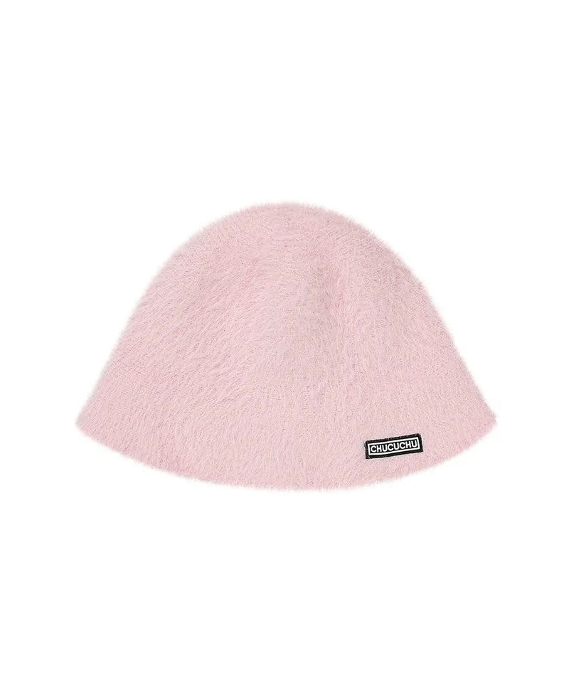 CHUCUCHU Angora Bucket Hat - Pink