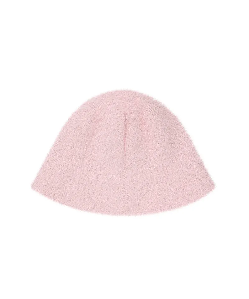 CHUCUCHU Angora Bucket Hat - Pink