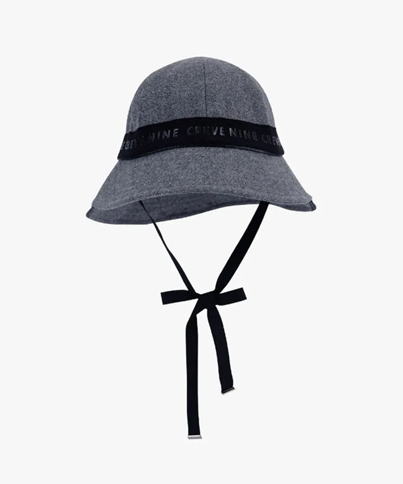 CREVE NINE: Unbalanced Lettering Bucket Hat - 2 Colors
