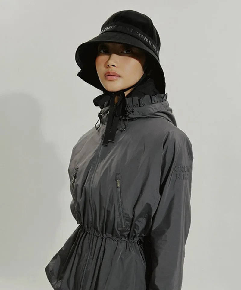 CREVE NINE: Unbalanced Lettering Bucket Hat - 2 Colors