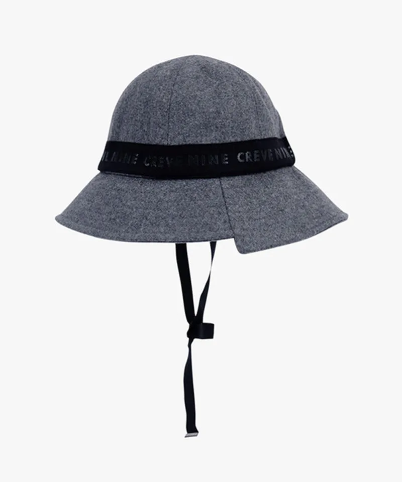 CREVE NINE: Unbalanced Lettering Bucket Hat - 2 Colors