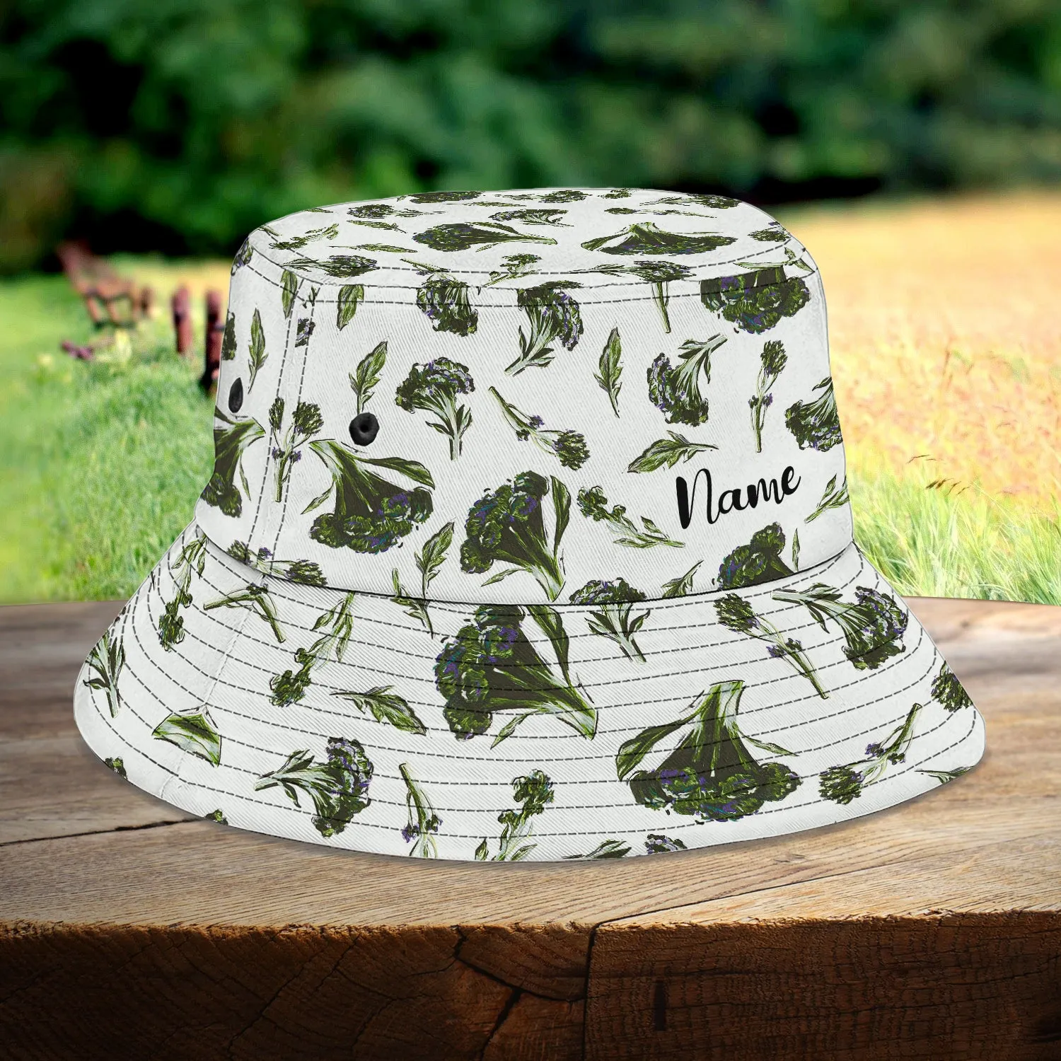 Custom Bucket Hat  - Broccoli 2 - H9h3-517