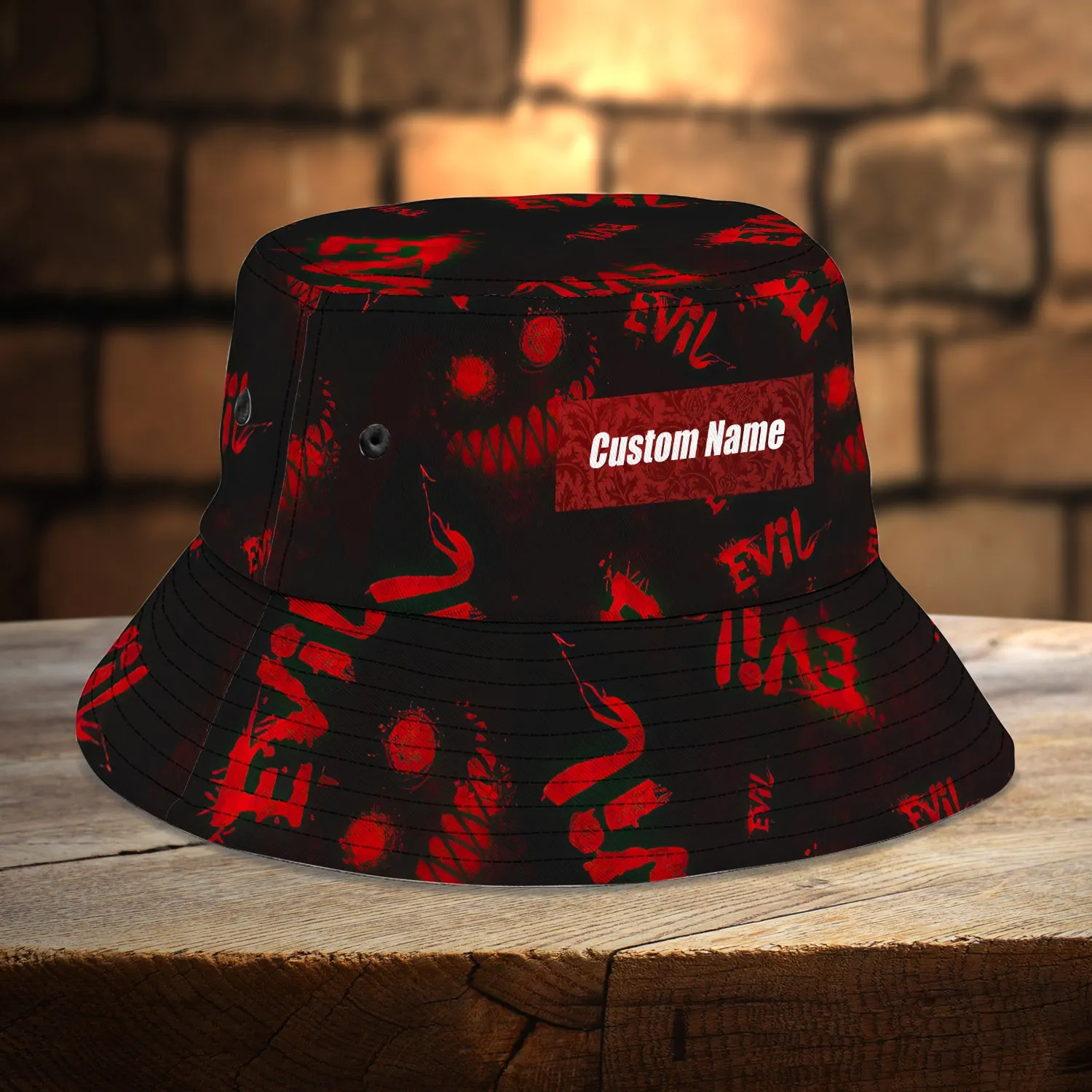Custom Bucket Hat - Evil - Vhv-bucket-003