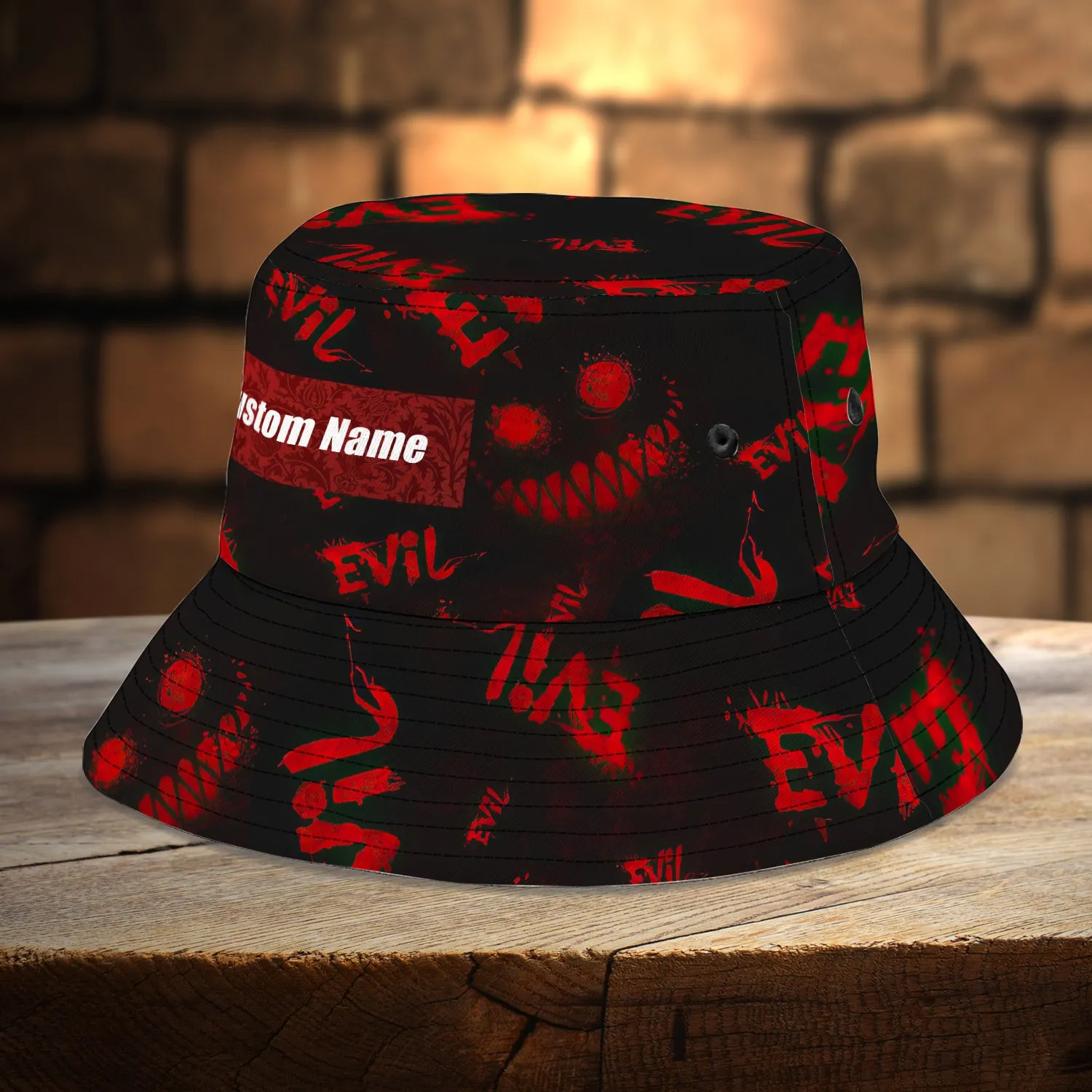Custom Bucket Hat - Evil - Vhv-bucket-003