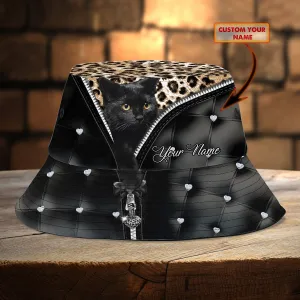 Custom Bucket Hat - Fancy Cat - Fuly 12