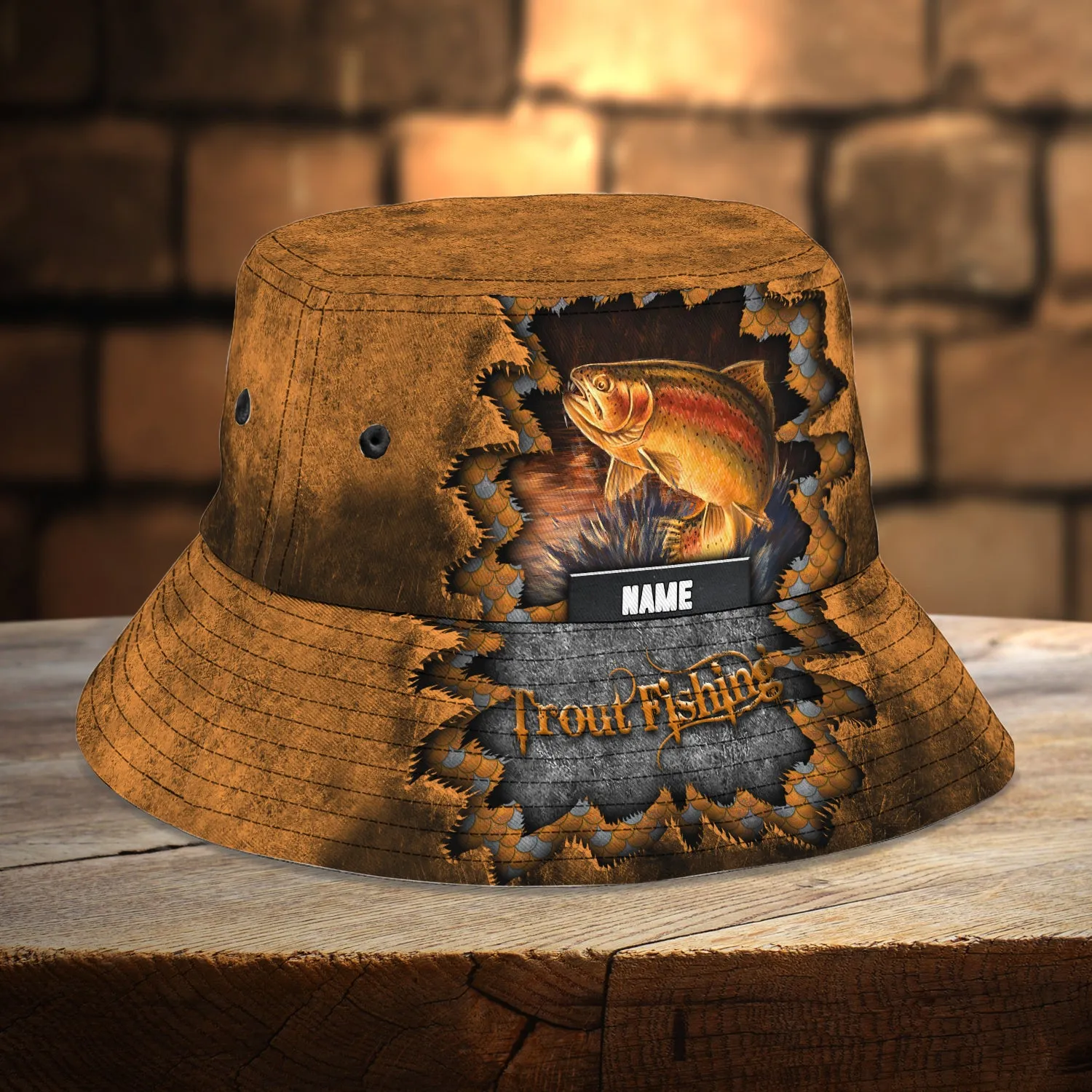 Custom Bucket Hat - Fishing3 - BY97