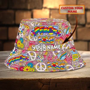 Custom Bucket Hat - Hippie 04