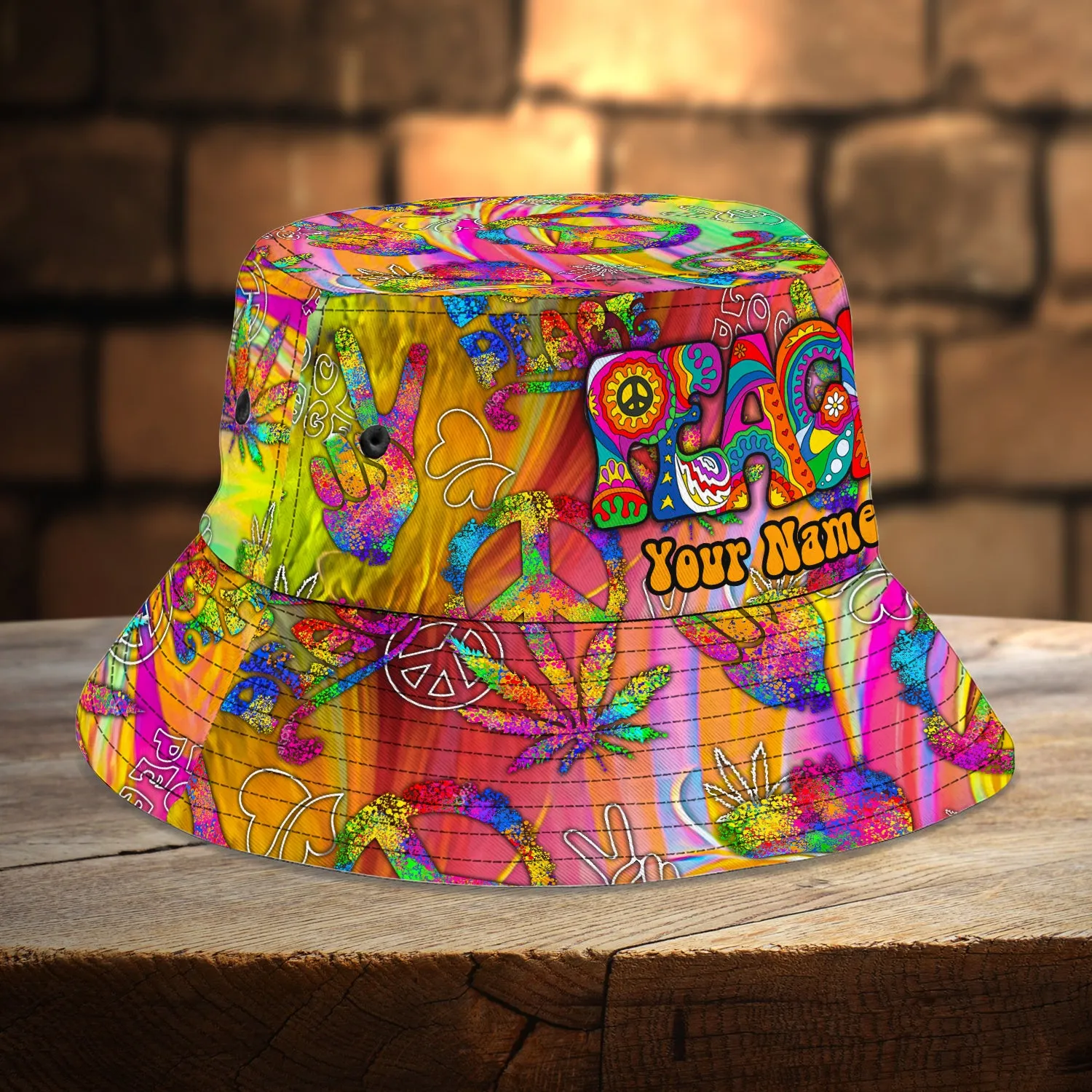 Custom Bucket Hat - Hippie - 315