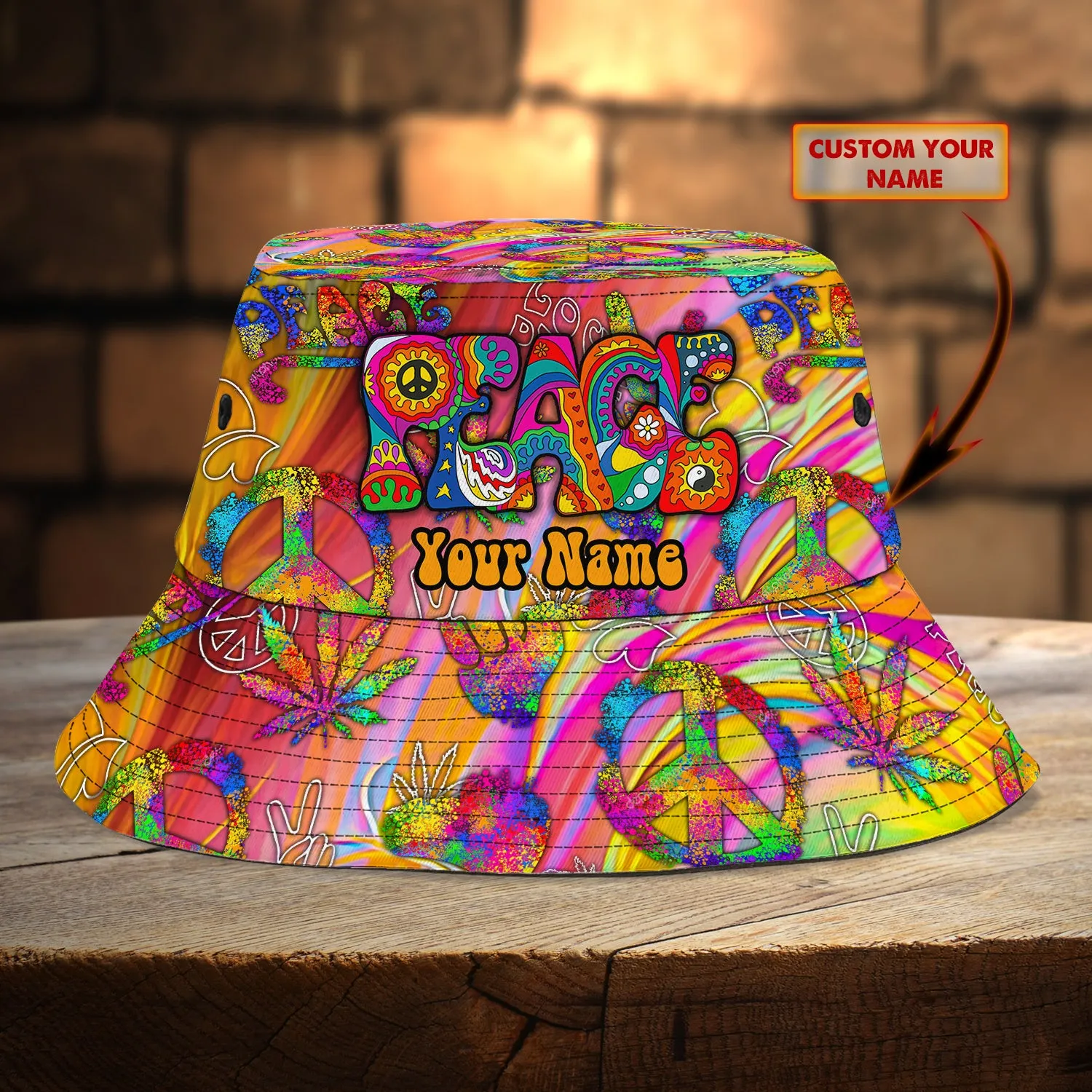 Custom Bucket Hat - Hippie - 315