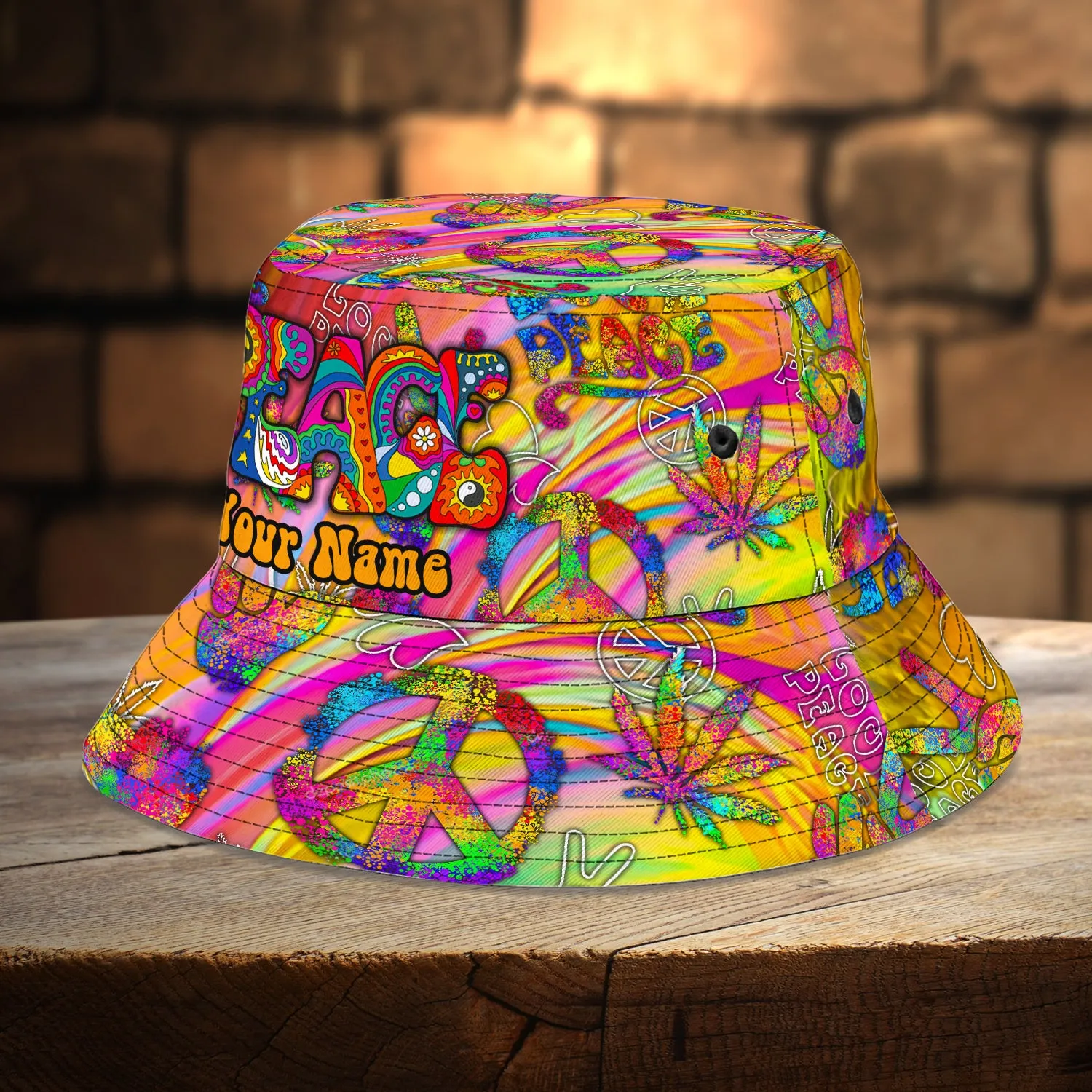 Custom Bucket Hat - Hippie - 315
