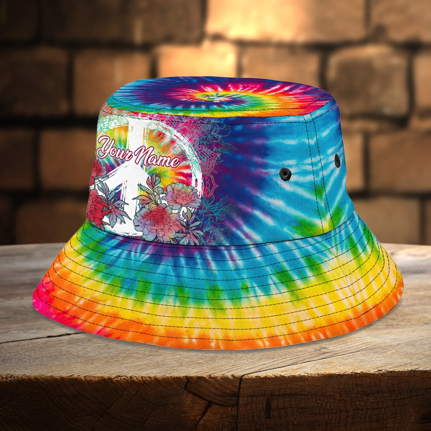 Custom Bucket Hat - Hippie Car - 416