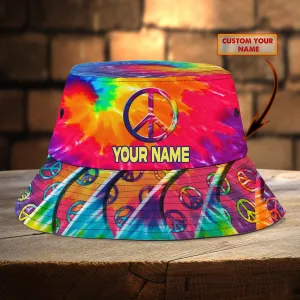 Custom Bucket Hat  - Hippie Peace Freaks