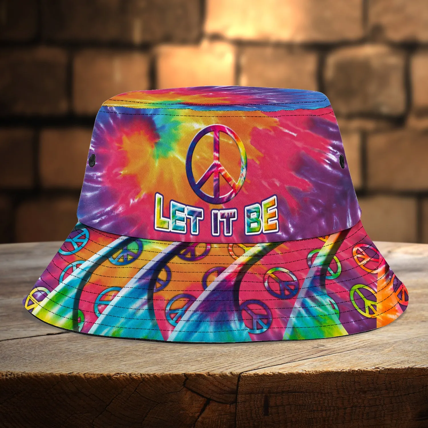 Custom Bucket Hat  - Hippie Peace Freaks