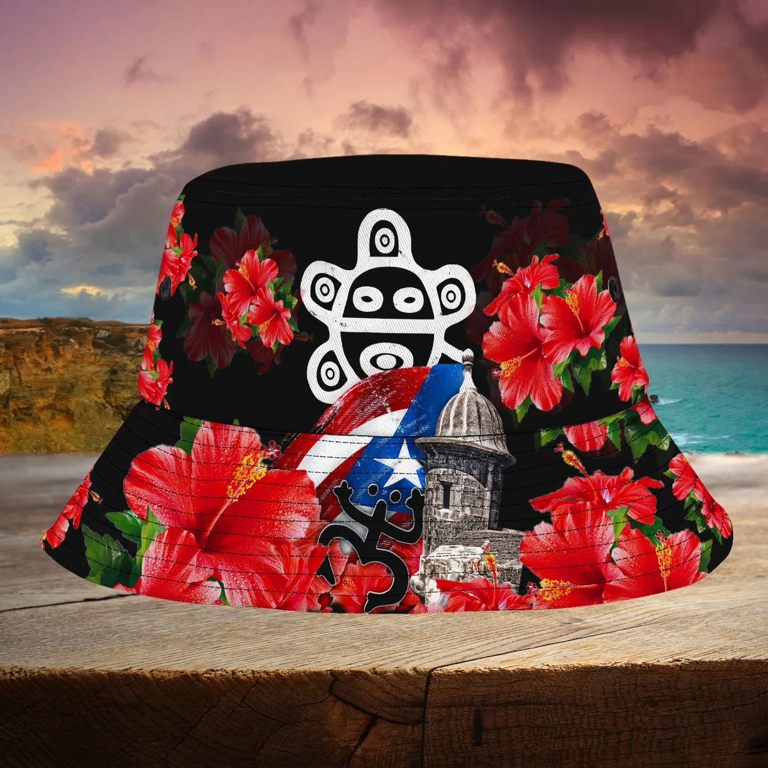 Custom Bucket Hat - Puerto Rico - Fuly 34