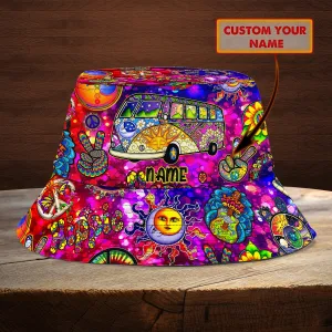 Custom Bucket Hat - V - Hippie Car 2 - 506