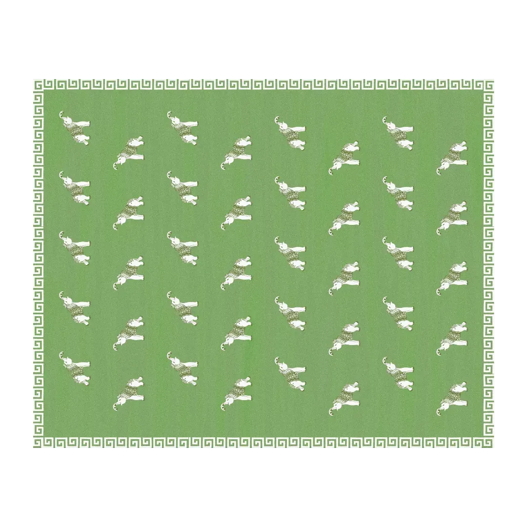 Elephants in the Terrace Hand Tufted Rug