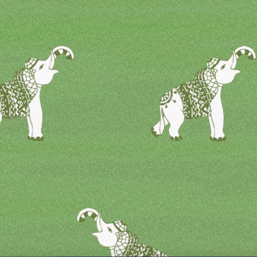 Elephants in the Terrace Hand Tufted Rug