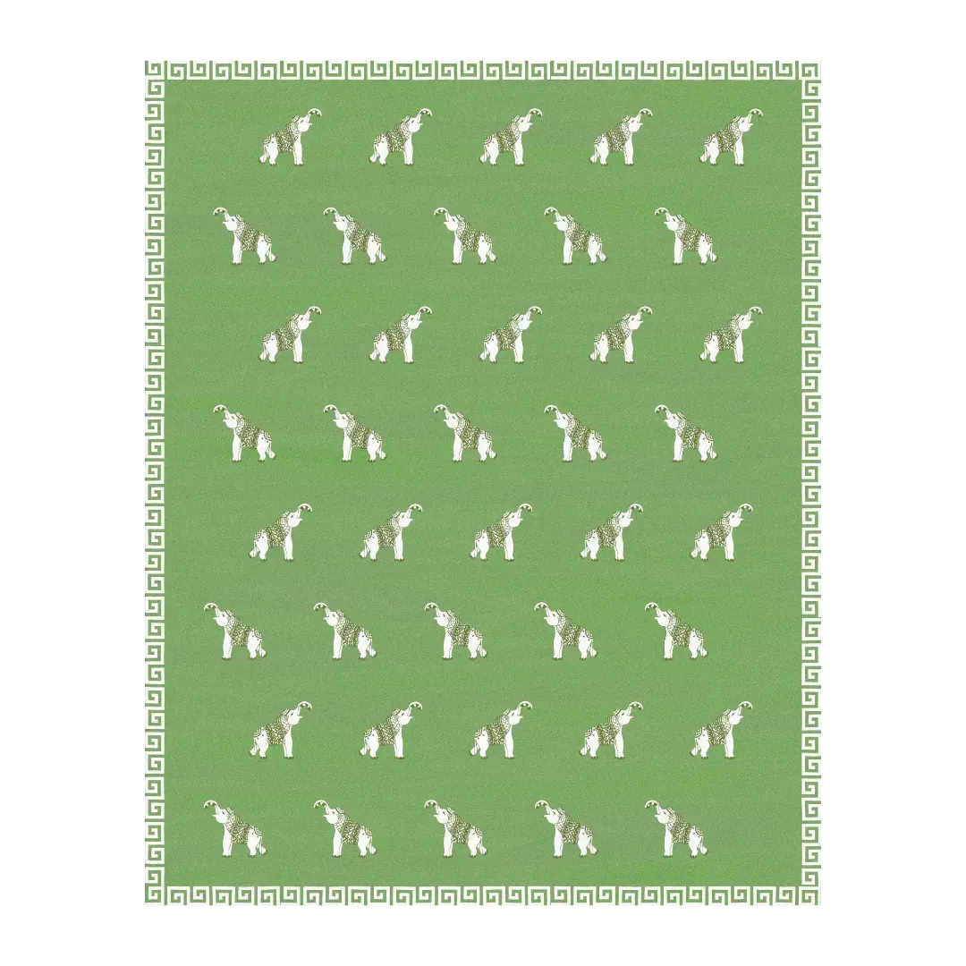 Elephants in the Terrace Hand Tufted Rug