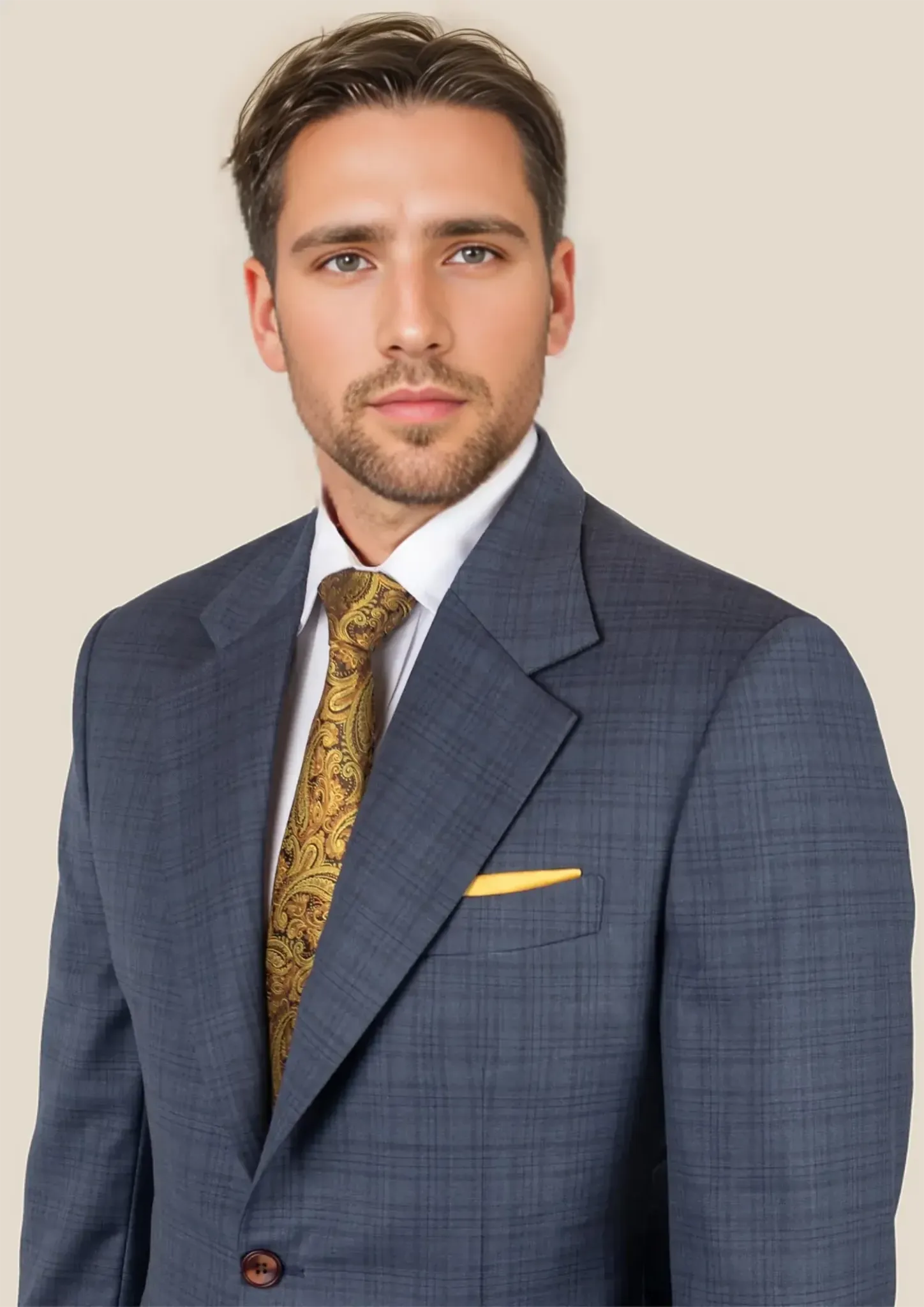 Ellis Twilight Blue Plaid Jacket
