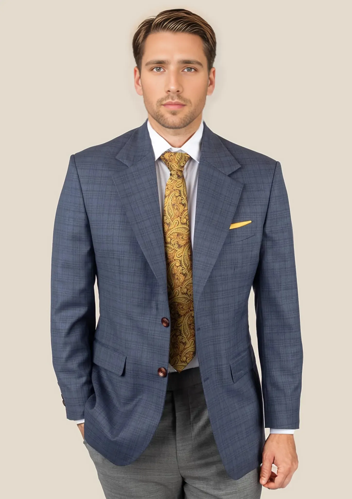 Ellis Twilight Blue Plaid Jacket