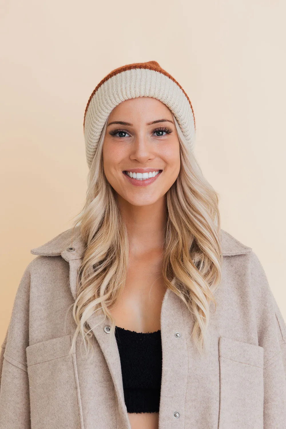 Essential Harmony Two-Tone Knit Cap