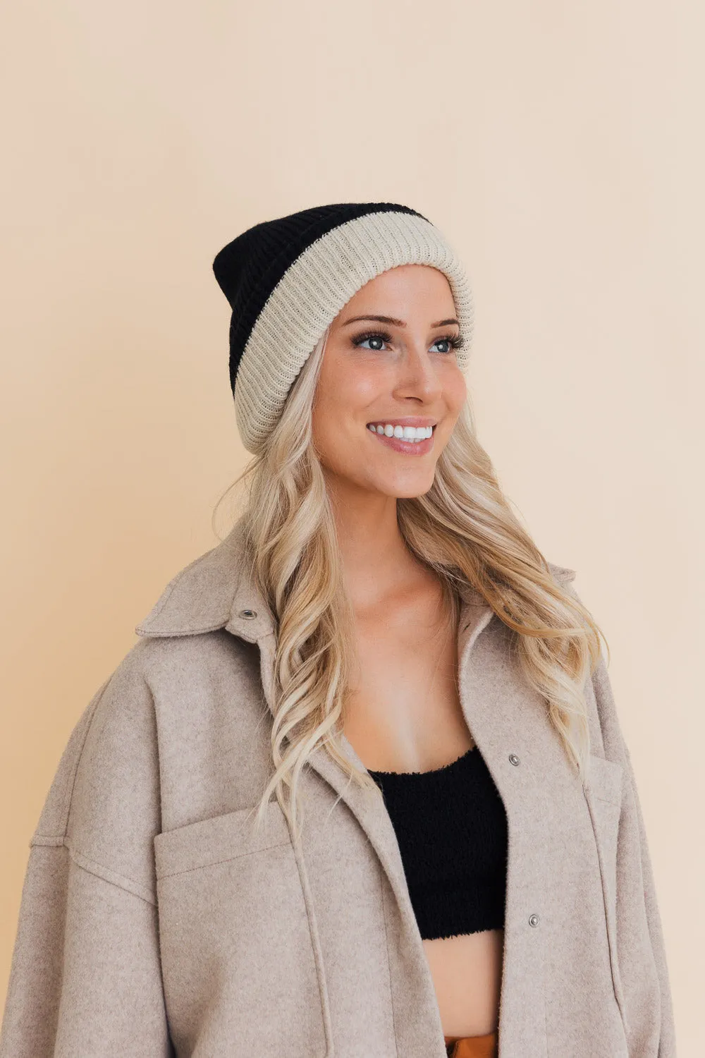 Essential Harmony Two-Tone Knit Cap