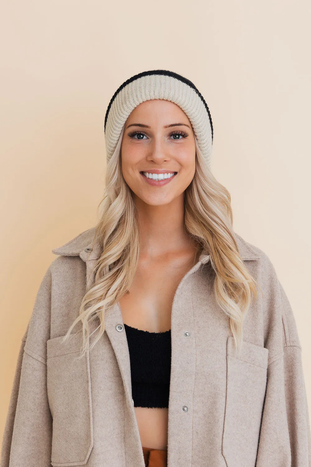 Essential Harmony Two-Tone Knit Cap