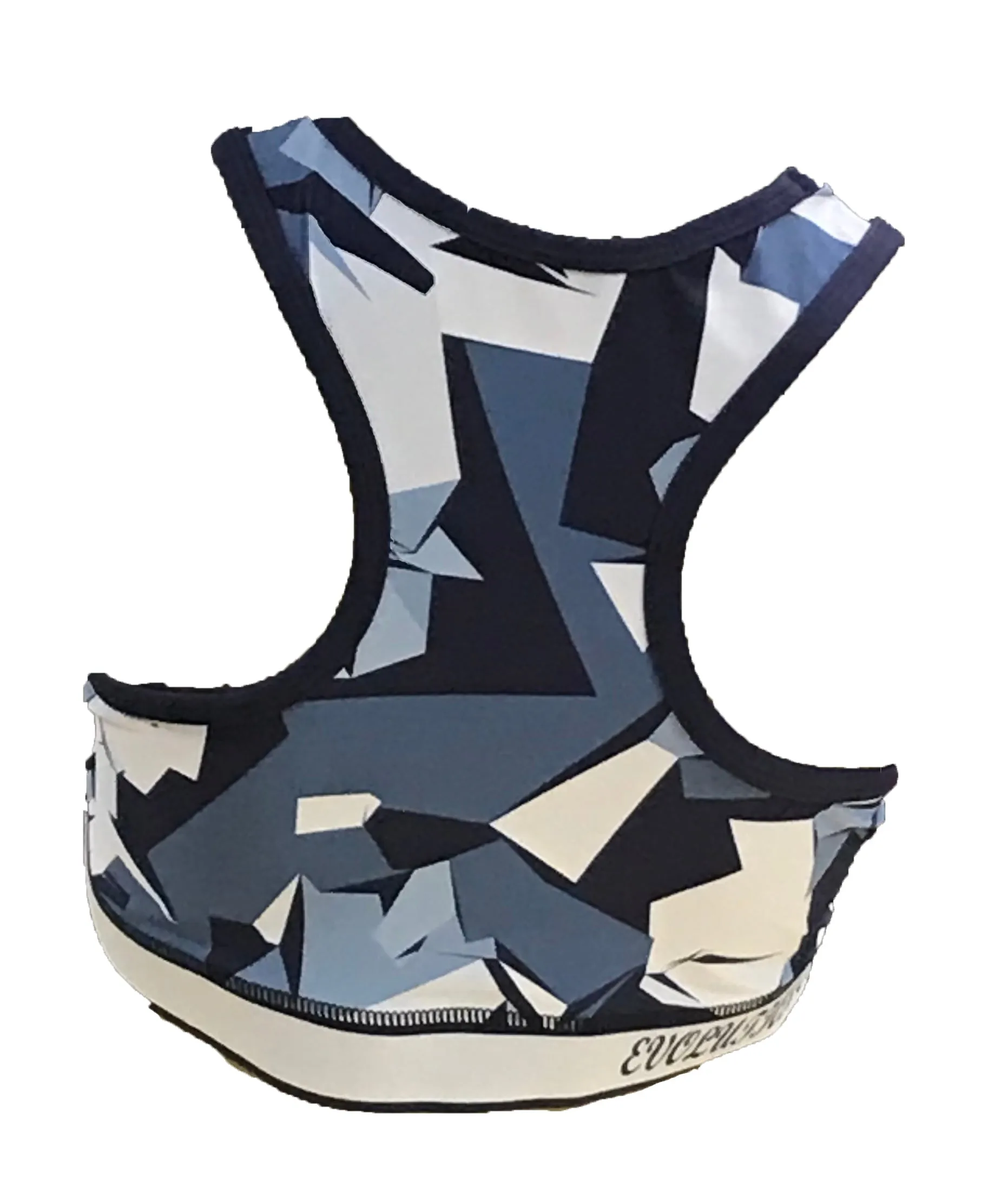 Evo9x SCALES Full Dye Sublimated Racerback Sports Bra Black/Yellow