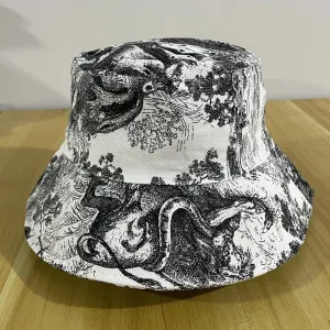 Fashion Jungle Print Street Fisherman Hat