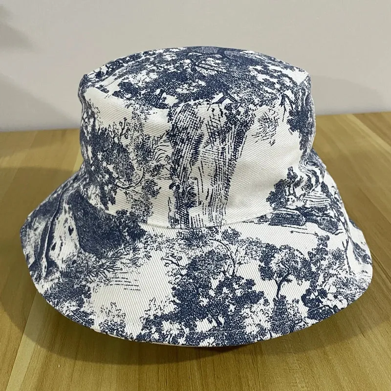 Fashion Jungle Print Street Fisherman Hat