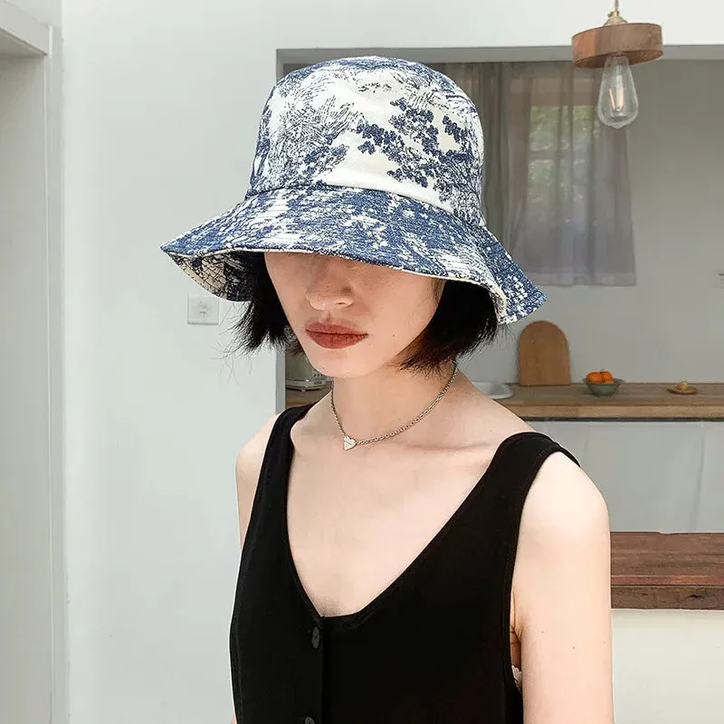 Fashion Jungle Print Street Fisherman Hat