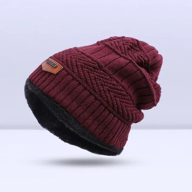Fashion Knitted Warm Skullies Beanies Winter Hat for Men - 6 Colour