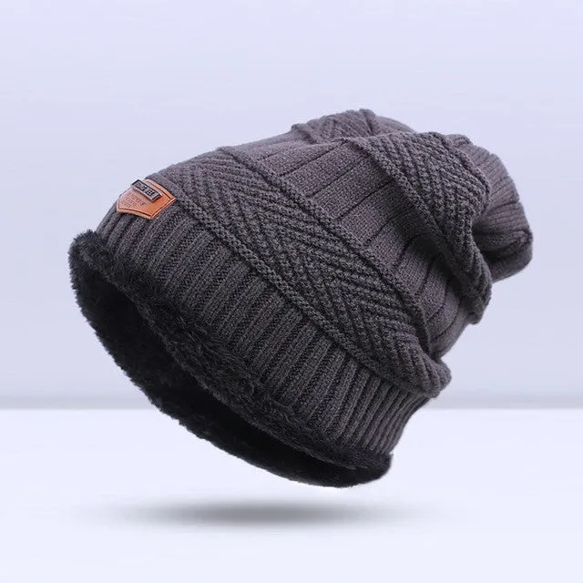 Fashion Knitted Warm Skullies Beanies Winter Hat for Men - 6 Colour